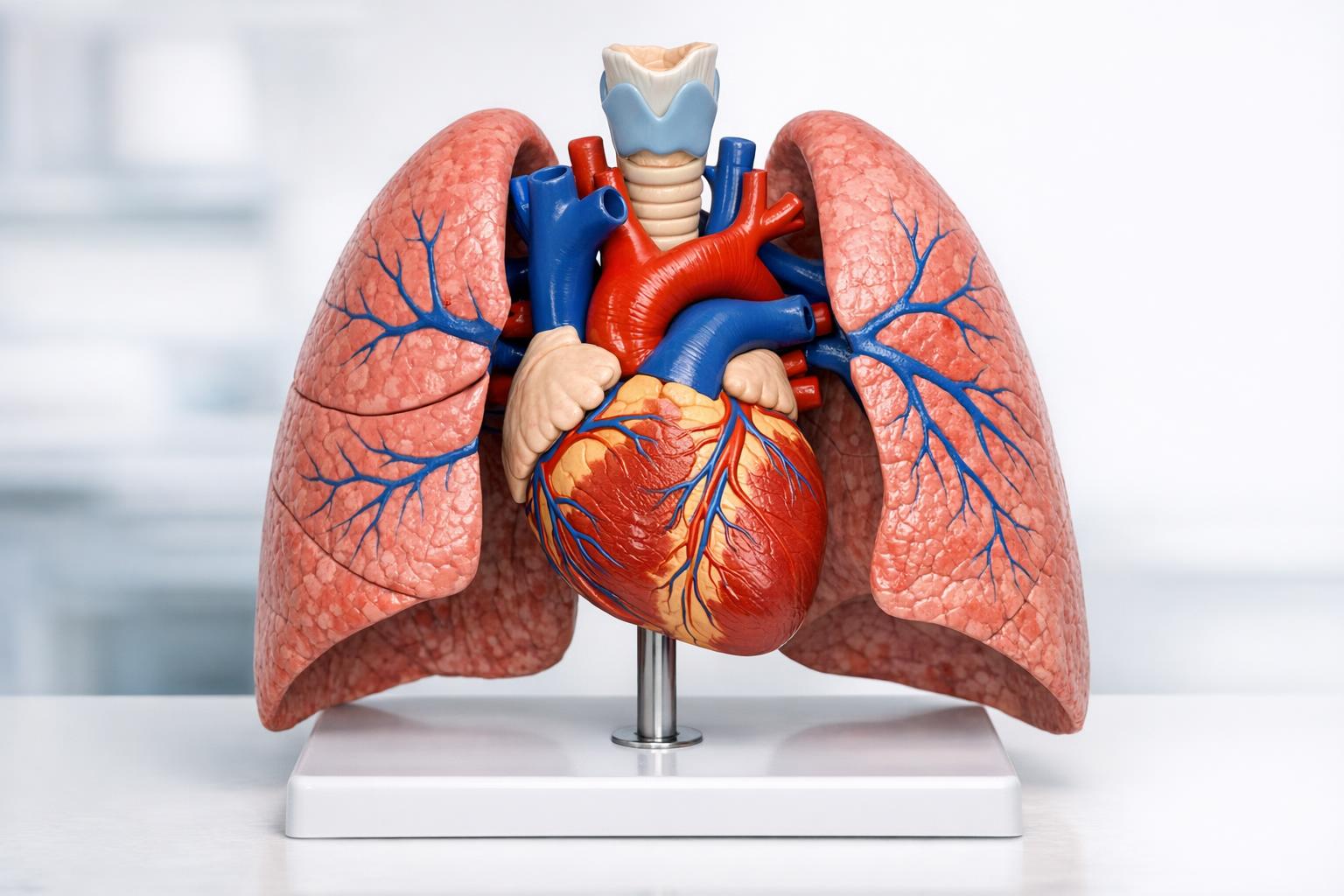 zdjęcie-modelu-anatomicznego-serca-płuc